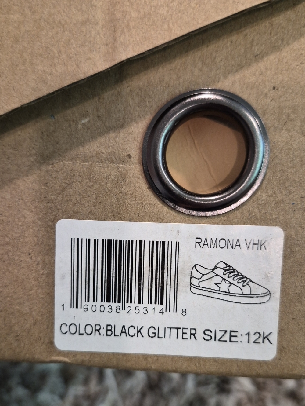 Vintage Havana Ramona Black Glitter Sneakers - Picture 3 of 9